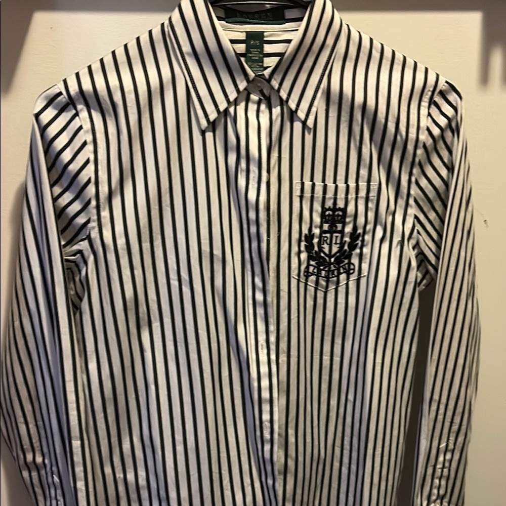 lauren ralph lauren Striped Black and White Shirt